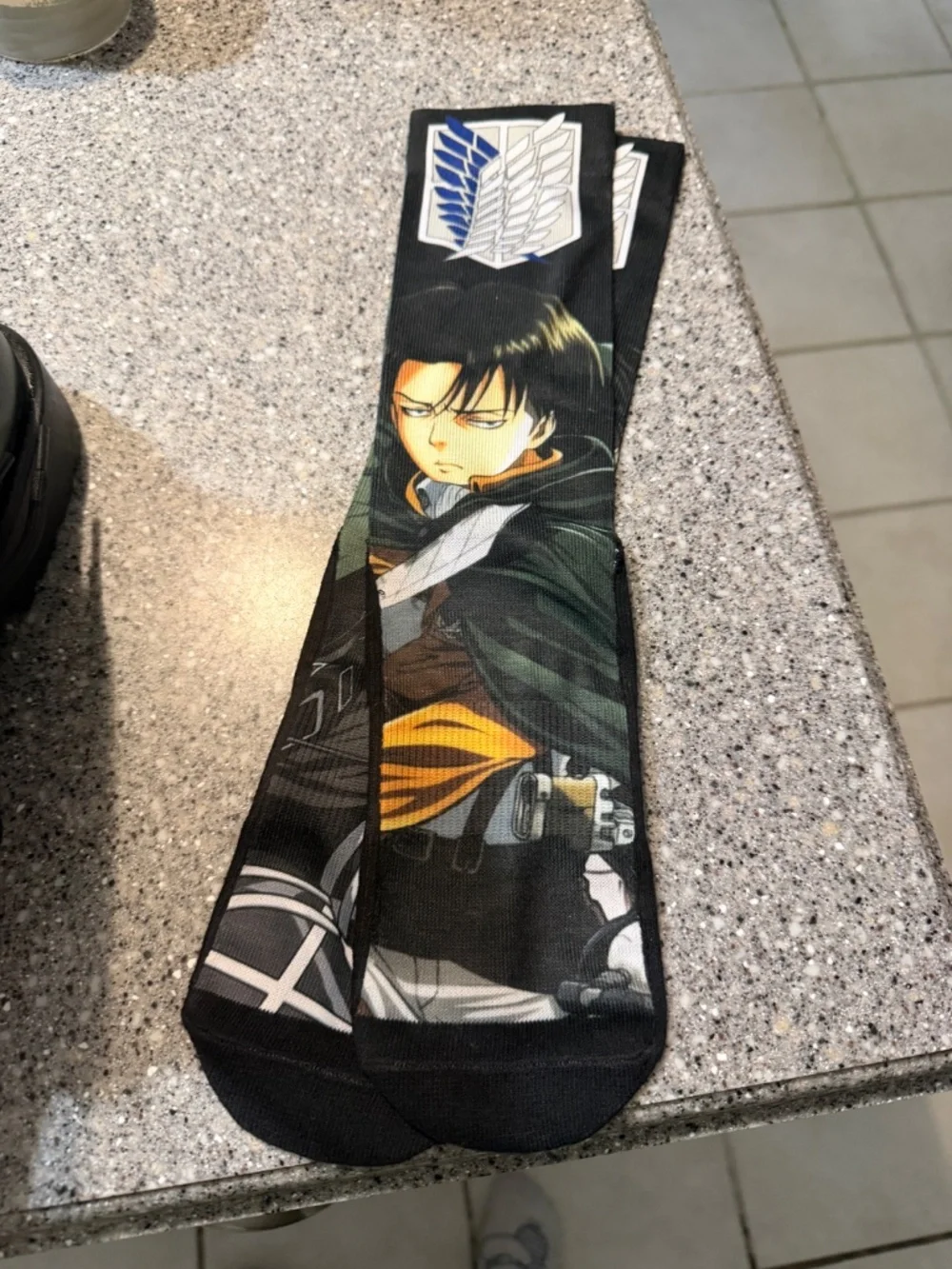 Attack on titan scout boots w/levi socks